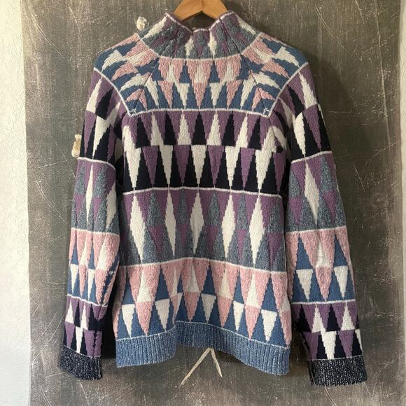 Altuzarra Stilbo Jacquard Knit Turtleneck Sweater Size Medium - Picture 11 of 11